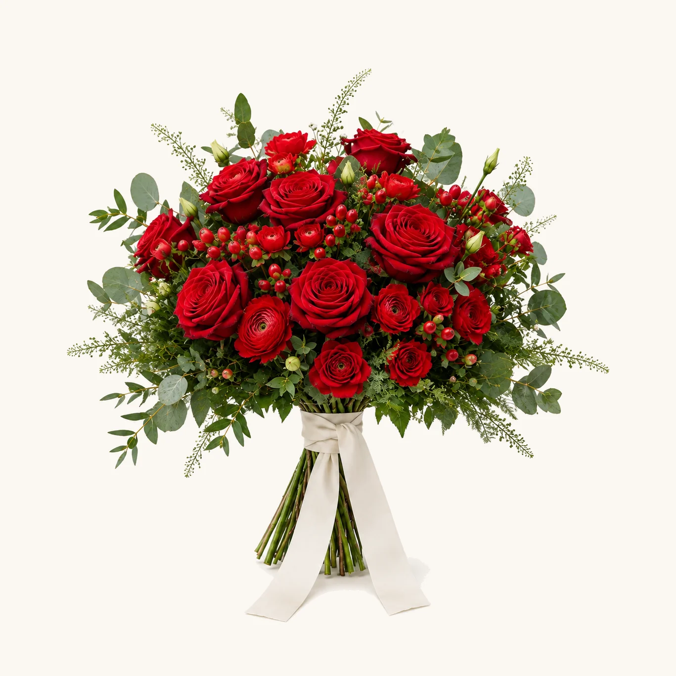 The Hackney Classic Red bridal bouquet
