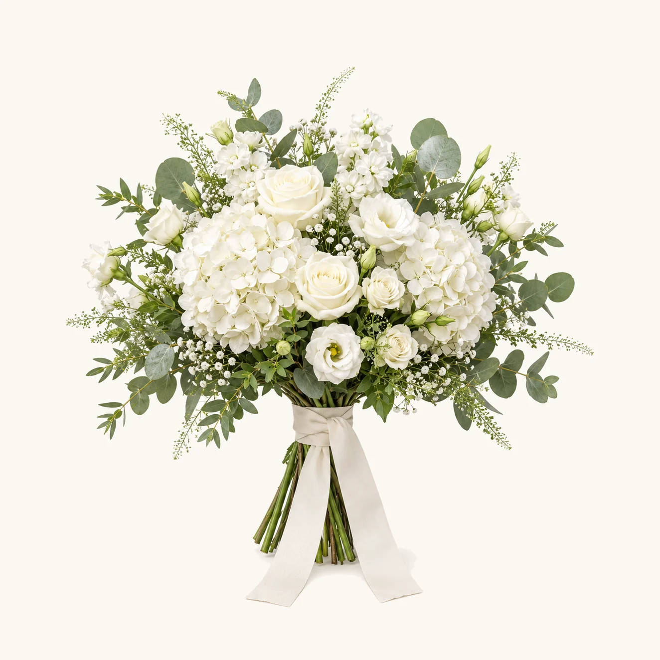 The Hackney Classic White bridal bouquet