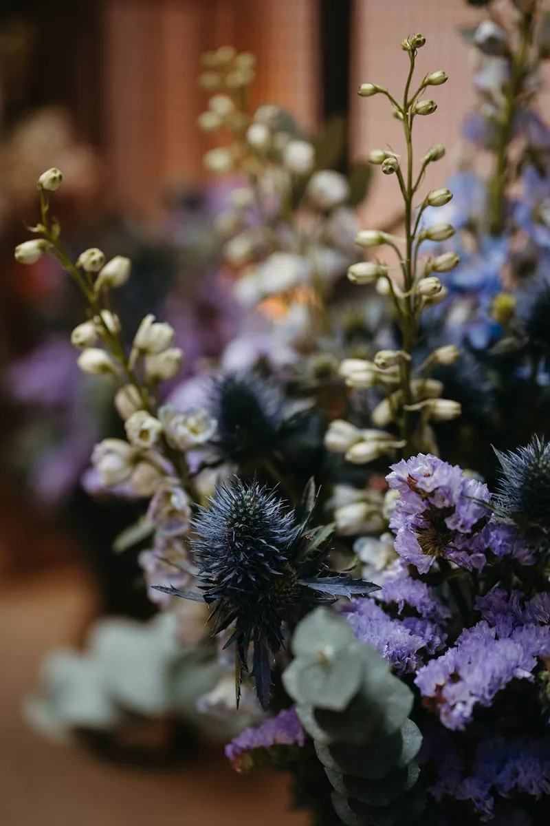 An in-house floral arrangement by The Hackney's team, photographed by Ollie Hinds