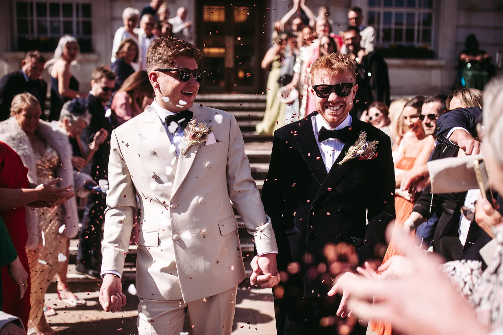 James & Matthew on their wedding day at The Hackney